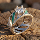 Aurora Veil Ring - Moissanite