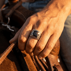 Elegant Silver Crystal Statement Ring