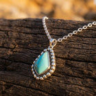 Luxury Turquoise Pattern Gold Necklace