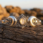 Vintage Gold Filigree Moonstone Ring