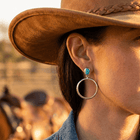 Free Rein Silver Dangle Earrings