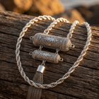 Hollow Geometric Resin Pendant Western Cowboy Necklace