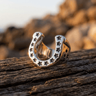 Rodeo Star Silver Turquoise Statement Ring