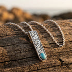 Vintage Silver Filigree Turquoise Necklace