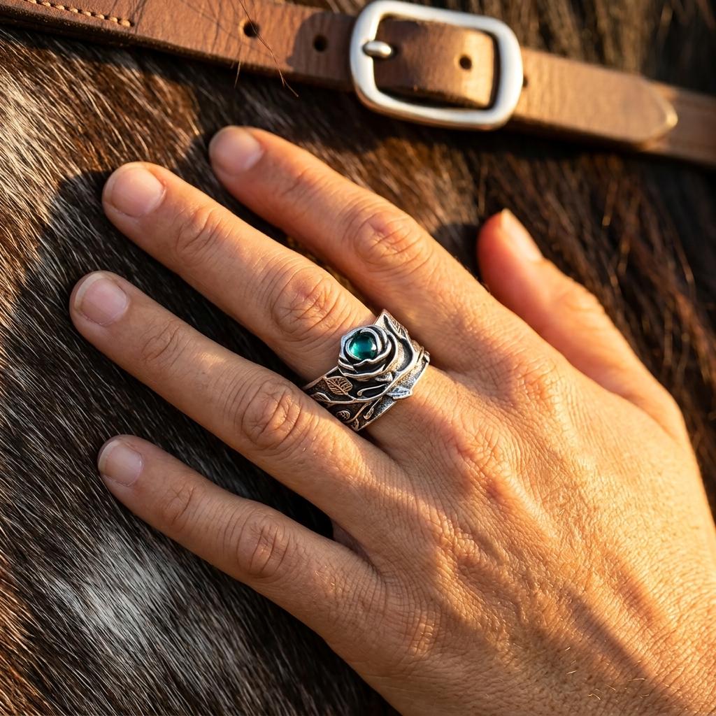 Vintage Copper Filigree Round Ring
