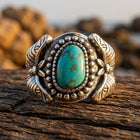 Bohemian Brass Turquoise Oval Ring