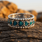 Boho Copper Heart Shaped Zirconia Ring