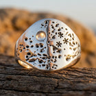 Vintage Silver Textured Dome Ring