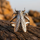 Vintage Bronze Cicada Wing Detail Ring