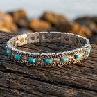 Antique Brass Hammered Oval Cuff Bracelet