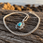Vintage Silver Turquoise Necklace