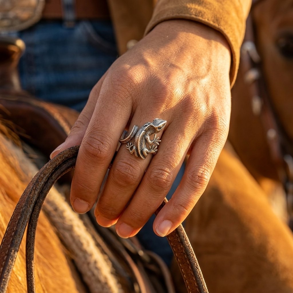 Vintage Filigree Lizard Ring