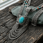 Outlaw Turquoise Stone Statement Necklace