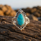 Vintage Silver Filigree Cubic Zirconia Ring