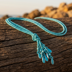 Bohemian Turquoise Beaded Tassel Necklace