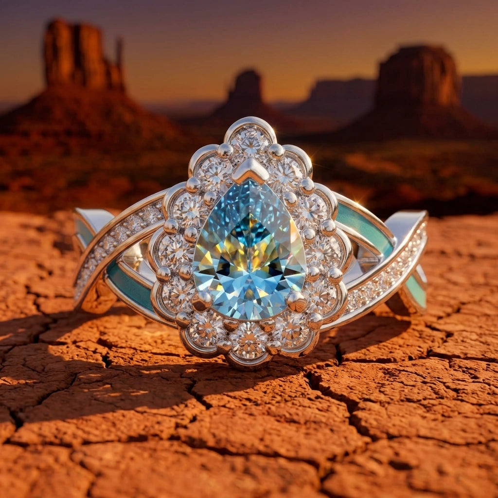 Calyra Dew Ring - Aquamarine