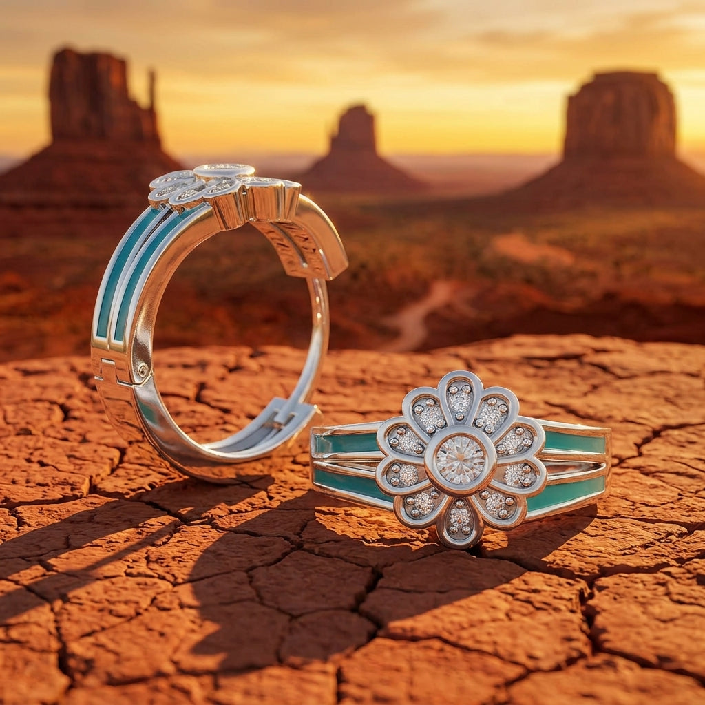 Desert Bloom Earrings - Moissanite