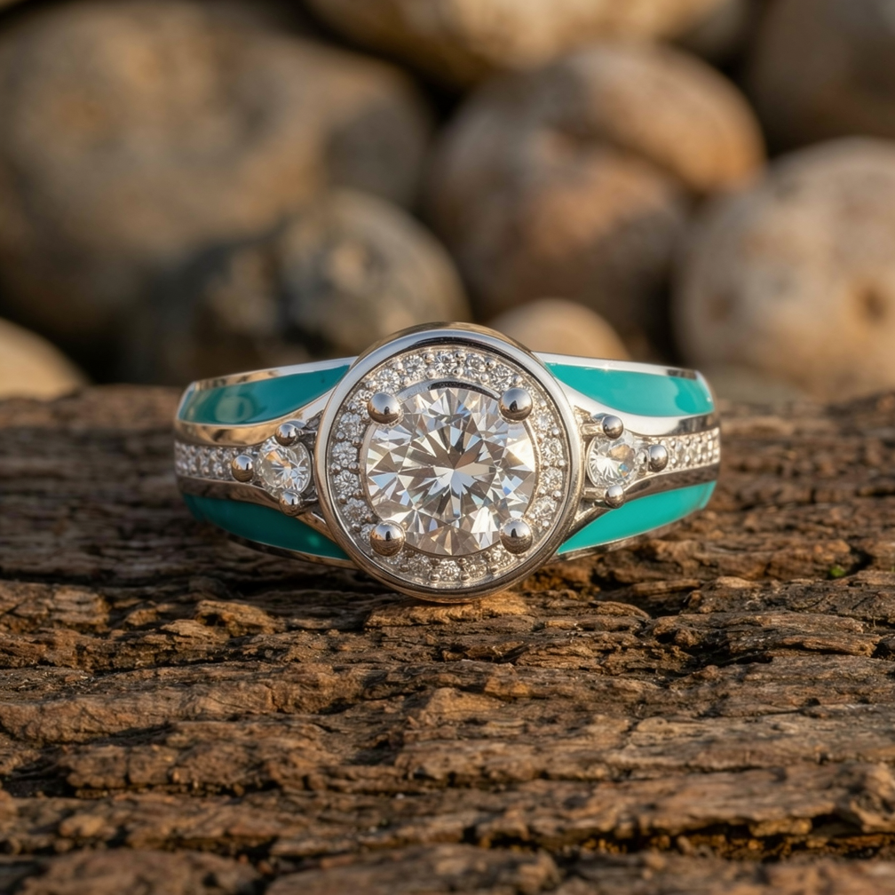 Brave Belt Ring - Moissanite