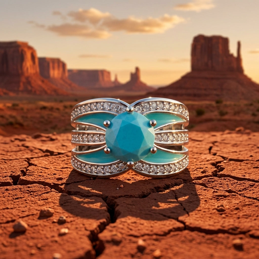 Intersect Radiance Ring - Turquoise
