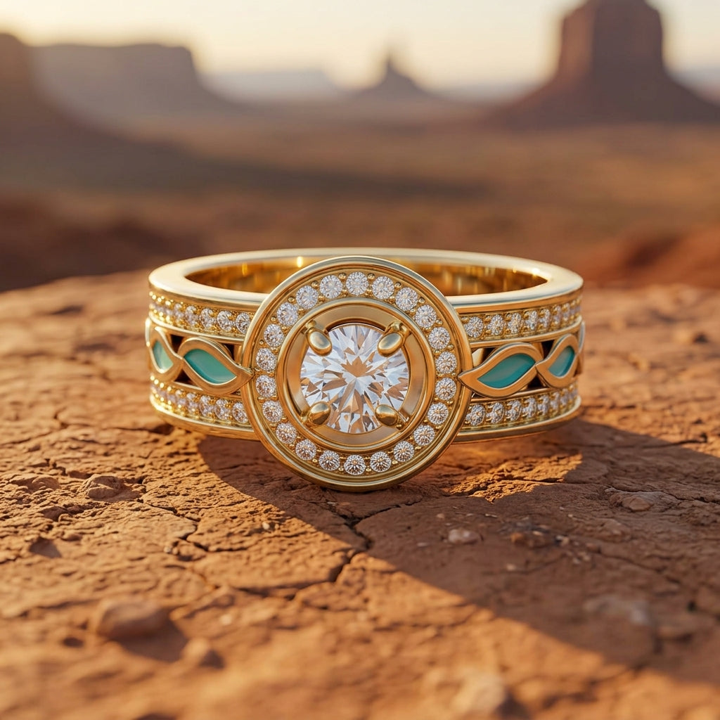 Shining Rodeo Ring - Moissanite