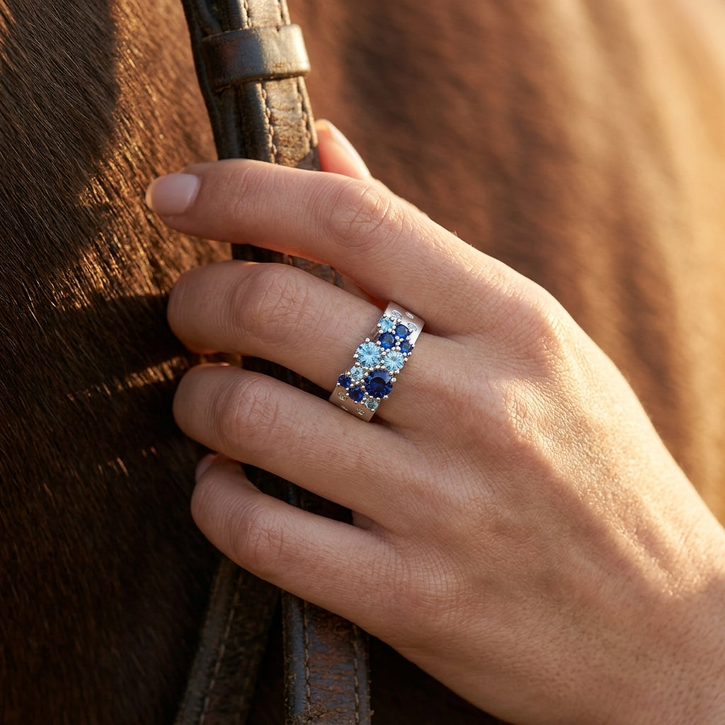 Reef Reverie Ring - Sapphire ＆ Aquamarine