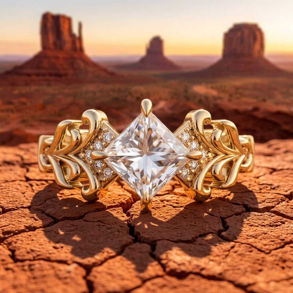Sunspire Glow Ring - Moissanite