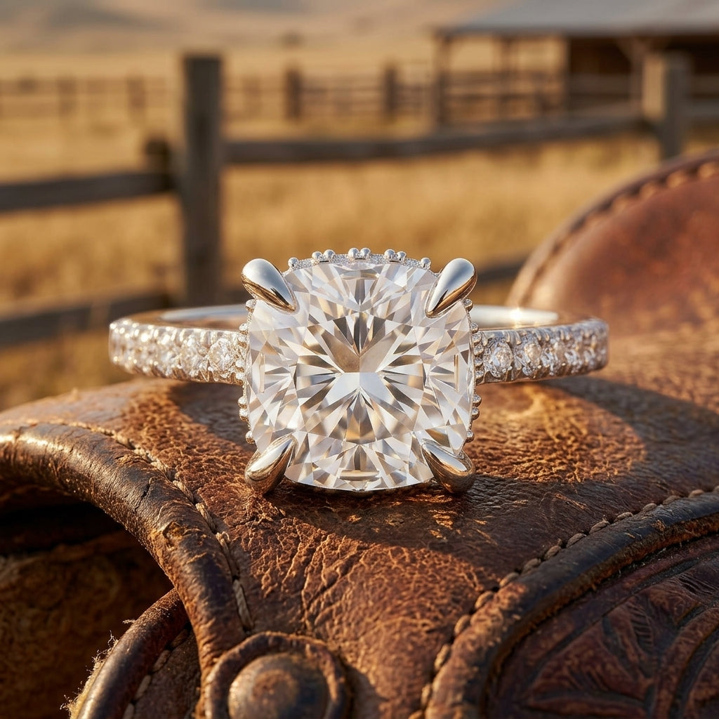 Celestial Vow Ring - Moissanite