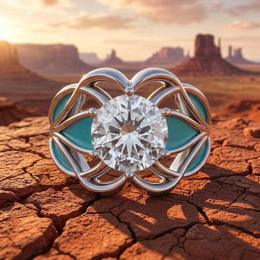 Wild Surges Ring - Moissanite