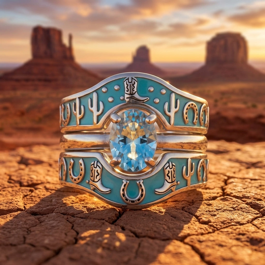 Lucky Rodeo Ring - Aquamarine