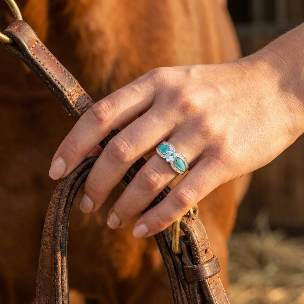Orya Embrace Ring - Aquamarine
