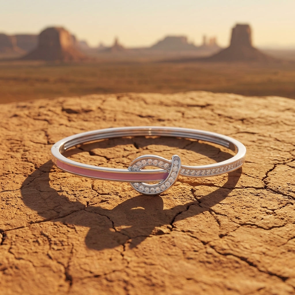 Knotted Power Bracelet - Pink