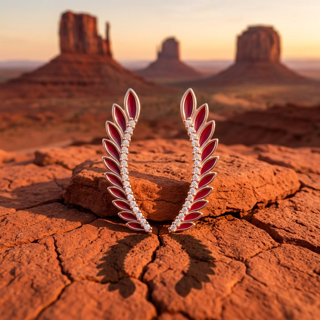 Eternal Spring Earrings - Red