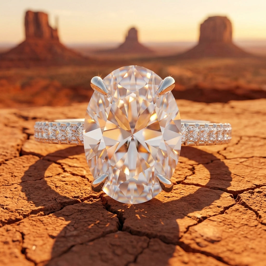Snow Blossom Ring - Moissanite