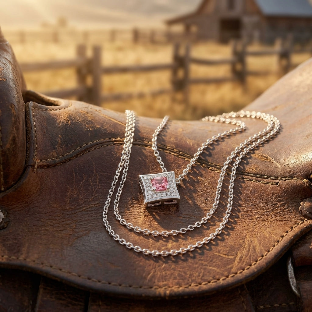 Soulful Waters Necklace - Rose Quartz