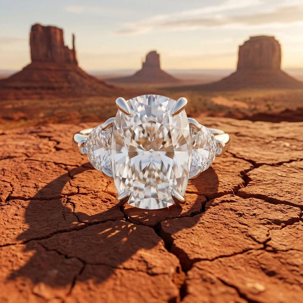 Ethereal Glacier Ring - Moissanite
