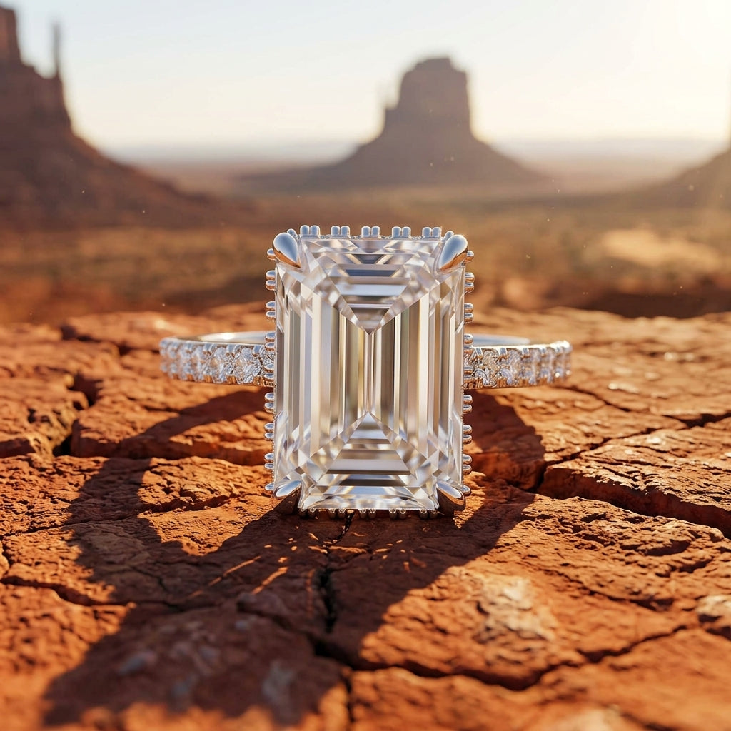Aurora Whisper Ring - Moissanite