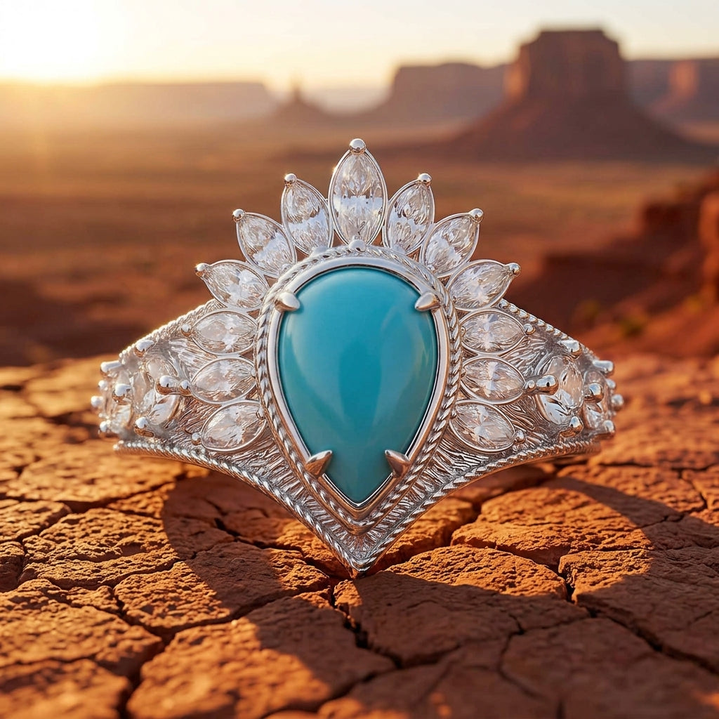 Sunrise Dew Ring - Turquoise
