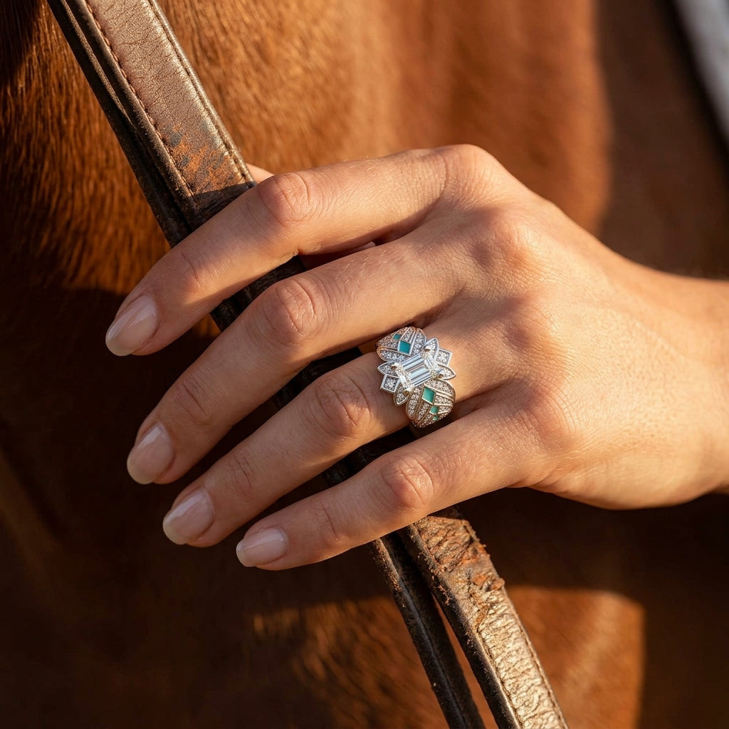 Nautical Starlight Ring - Moissanite