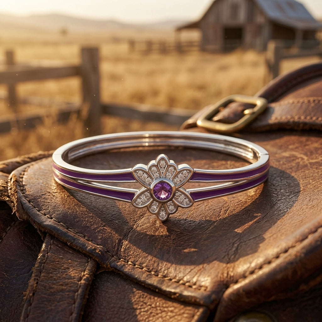 Desert Bloom Bracelet - Amethyst
