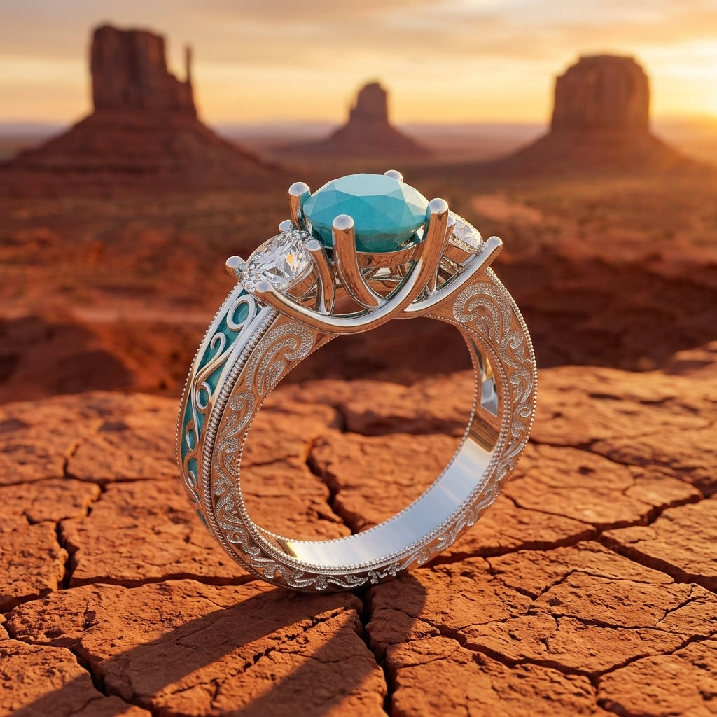 Century Romance Ring - Turquoise