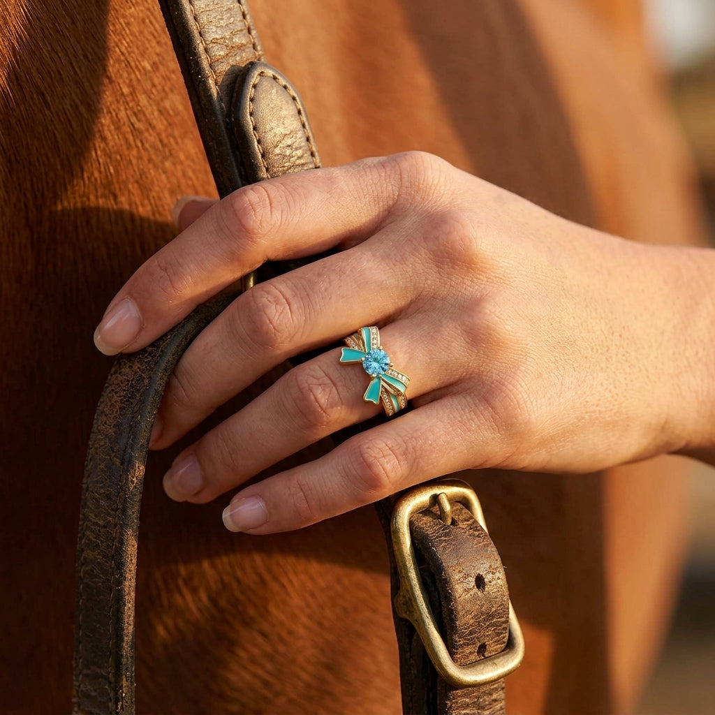 Seamuse Rosette Ring - Aquamarine