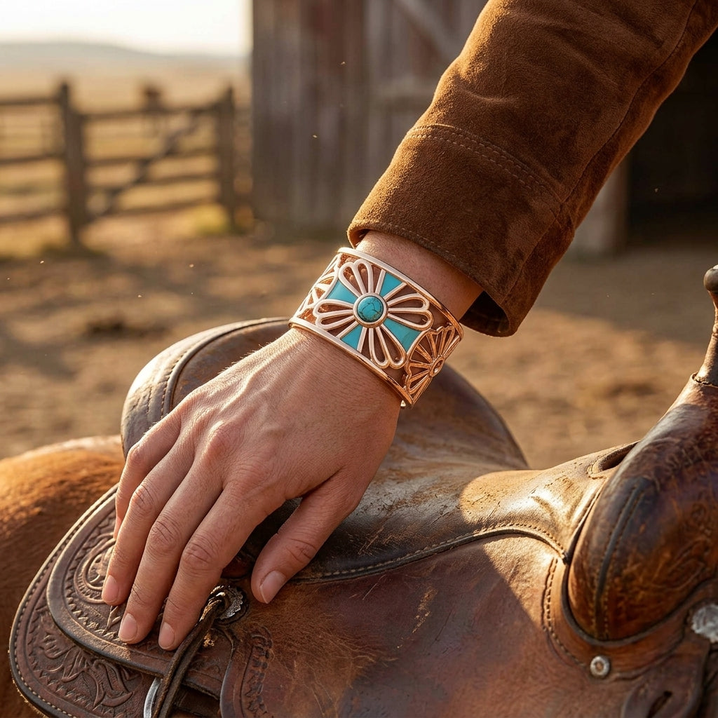 Eternal Spring Cuff Ring - Turquoise