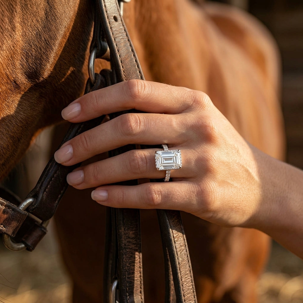 Aurora Whisper Ring - Moissanite