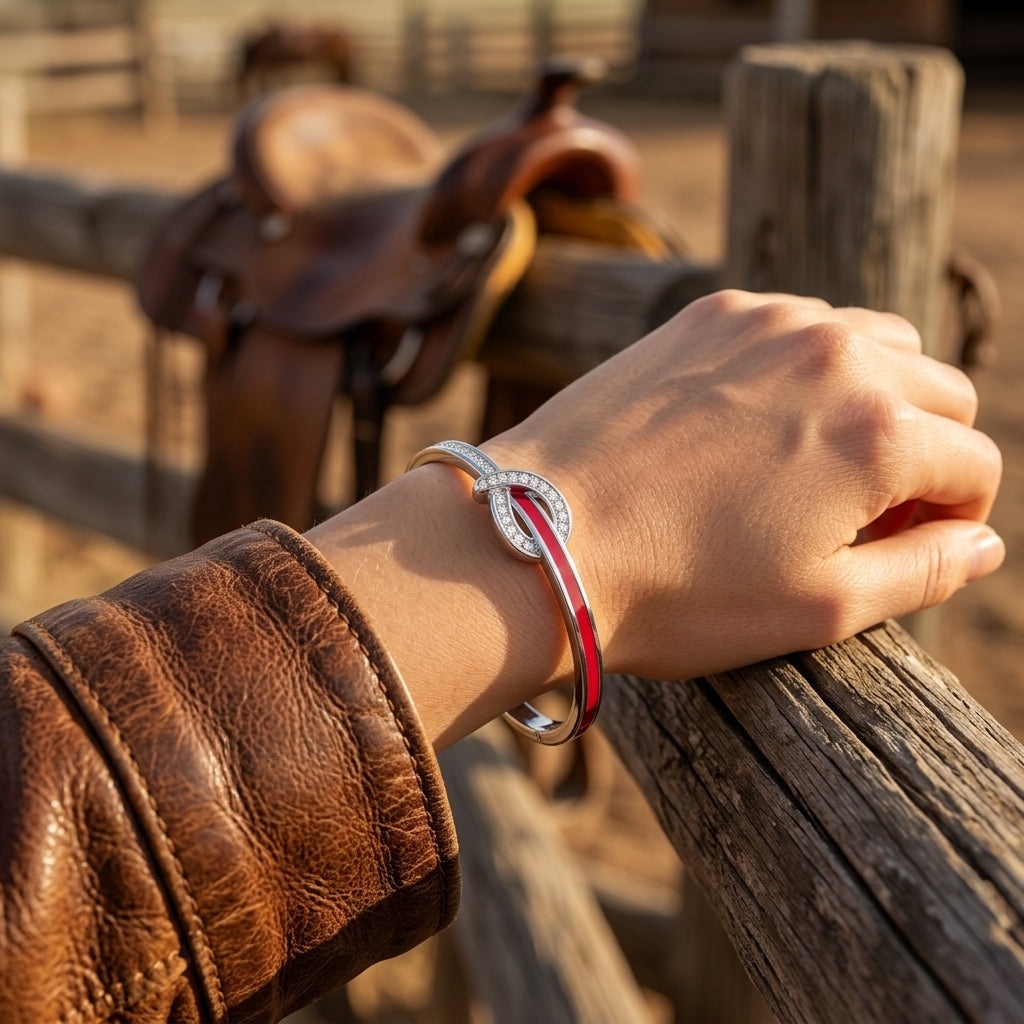 Knotted Power Bracelet - Red