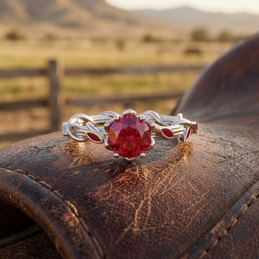 Promise Rose Ring - Ruby