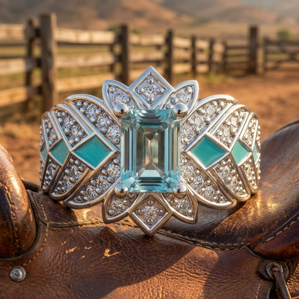 Nautical Starlight Ring - Aquamarine