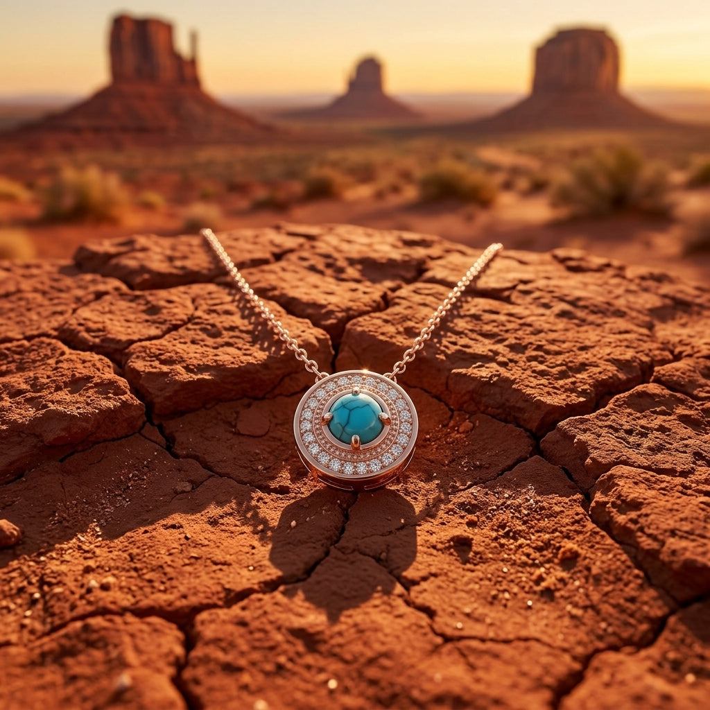 Competitive Spirit Necklace - Turquoise