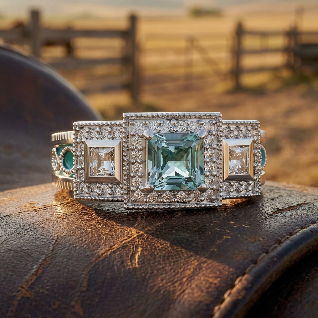 Azure Lighthouse Ring - Aquamarine