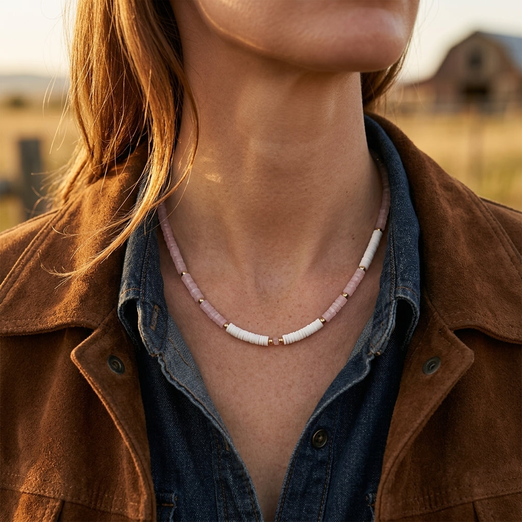 Sunset Foam Necklace