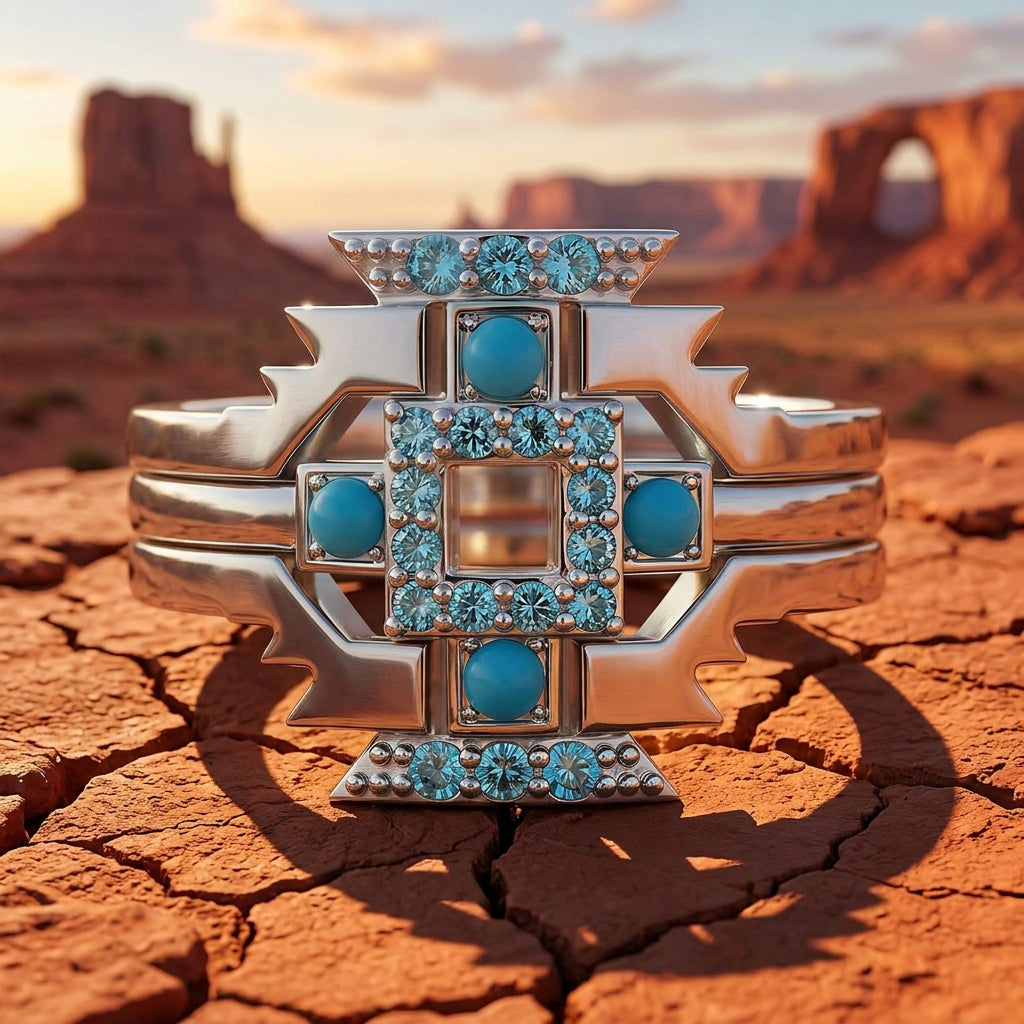 Startrail Geometry Ring